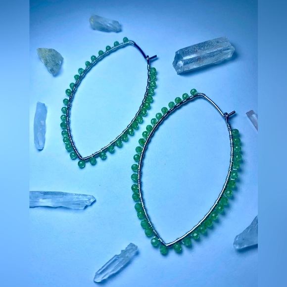 Peridot Earrings-Handcrafted, NWT - Picture 1 of 3